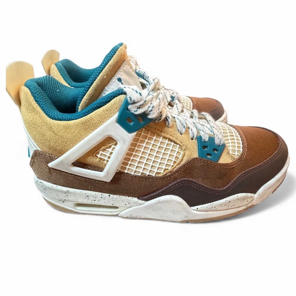Nike Air Jordan 4 Retro‎ GS 'Cacao Wow' Sneaker Suede/Canvas Size 6 Youth